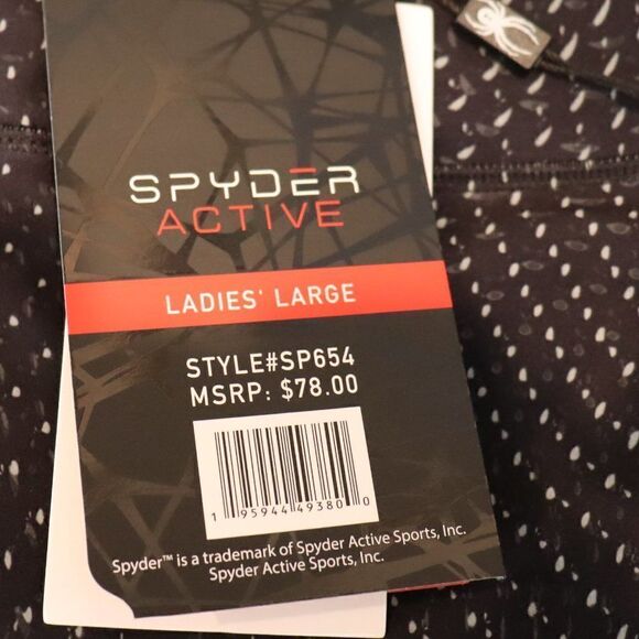 Spyder Active Performance Sports leggings base layer Size L - Picture 8 of 9